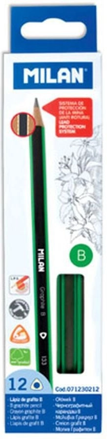 Milan Triangular B pencils WIKR-911677 8411574023951