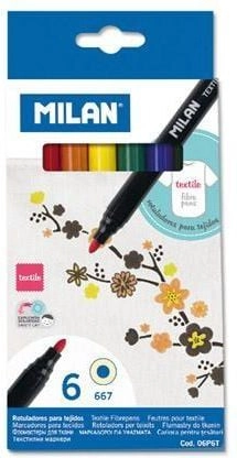 Milan Fabric markers  6 colors (157729)