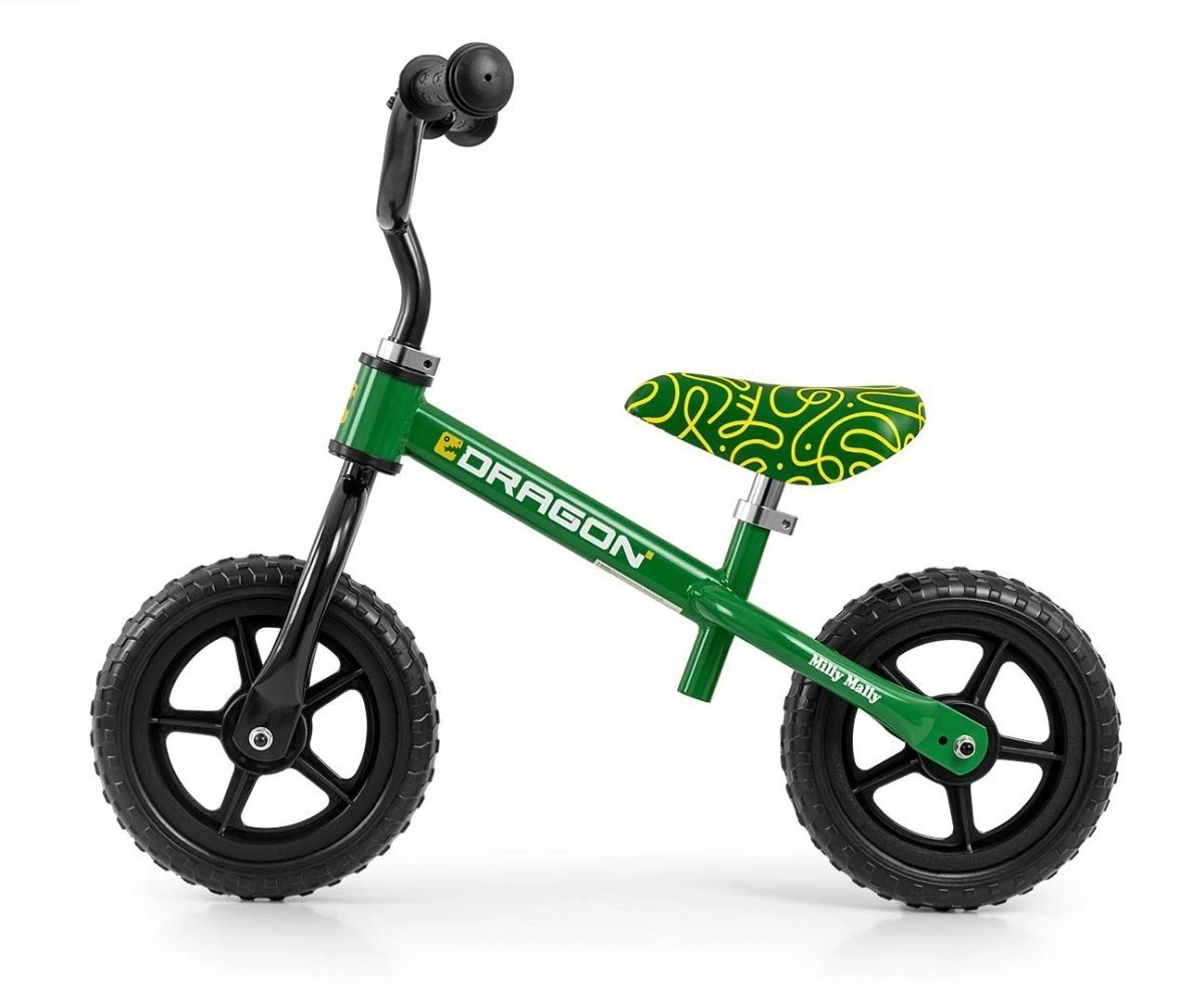 Milly Mally Dragon Green balance bike