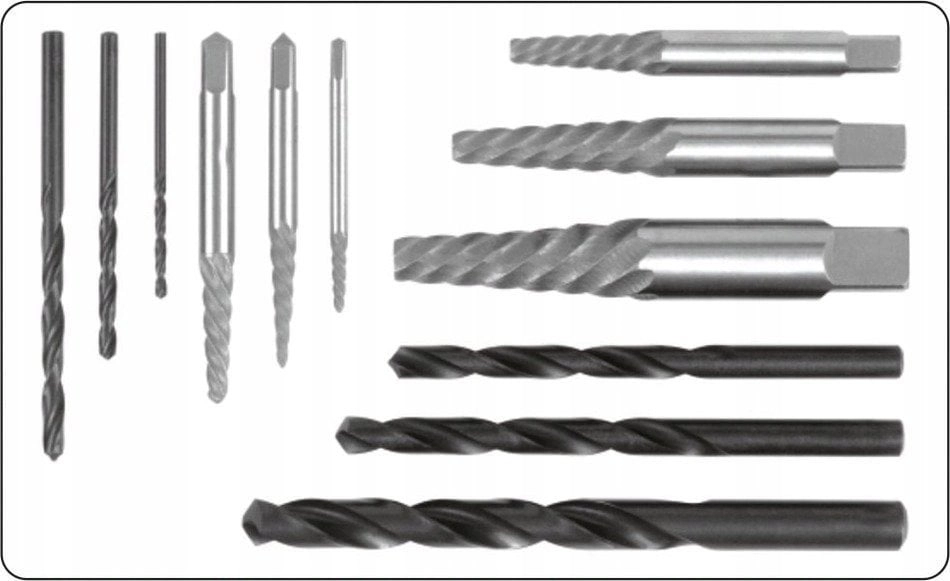 EXTRACTORS FOR BROKEN SCREWS + SILVER