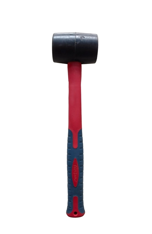 RUBBER MALLET FIBERGLASS HANDLE 220G HH