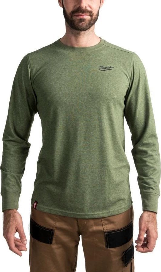 Milwaukee T-Shirt Hybrid Long Green HTLSGN-S