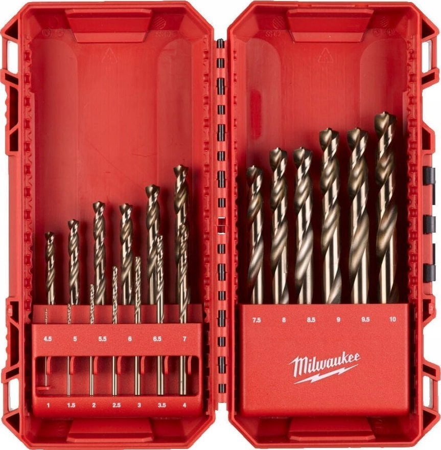 MILWAUKEE COBALT DRILLS FOR METAL HSS-G