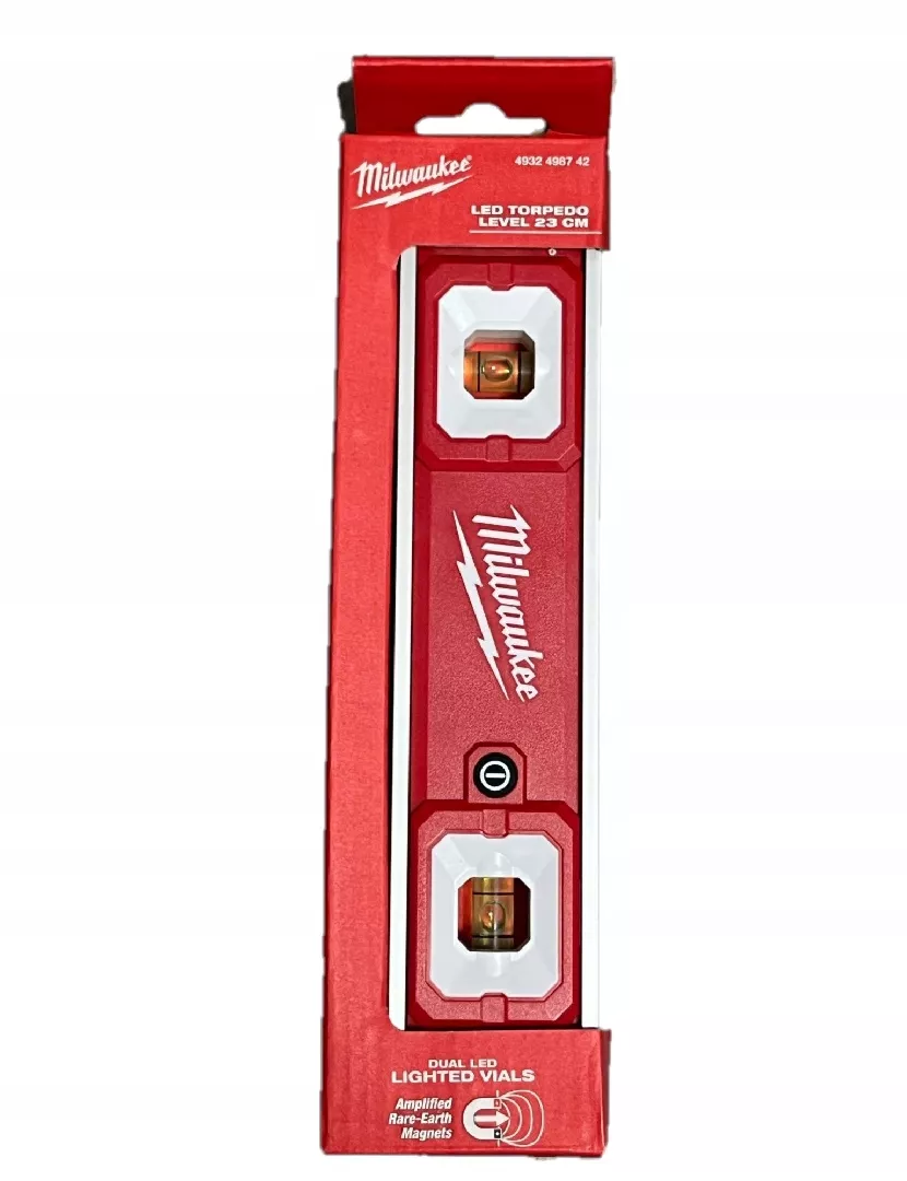 MILWAUKEE TORPEDO LEVEL WITH LED LIGHTING