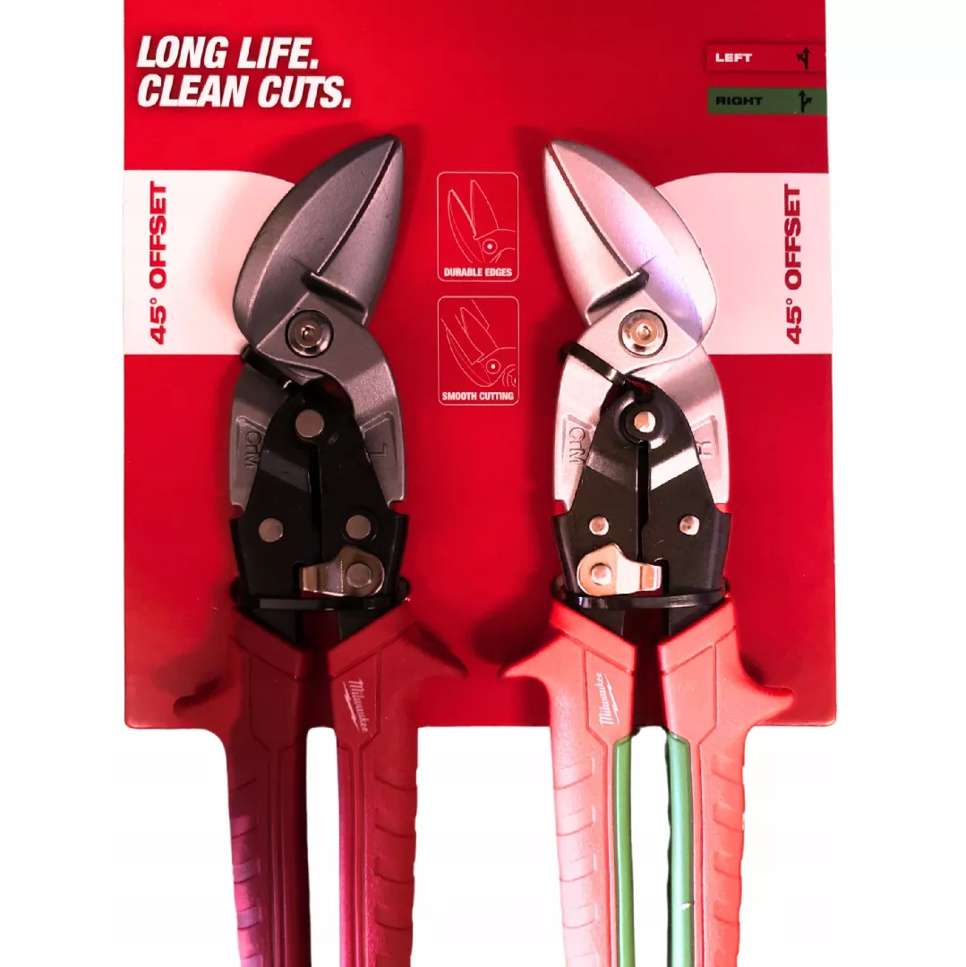 MILWAUKEE SHEET METAL SHEARS SET. 2