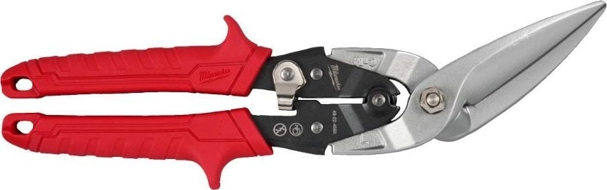 Long tin snips for left-hand cutting