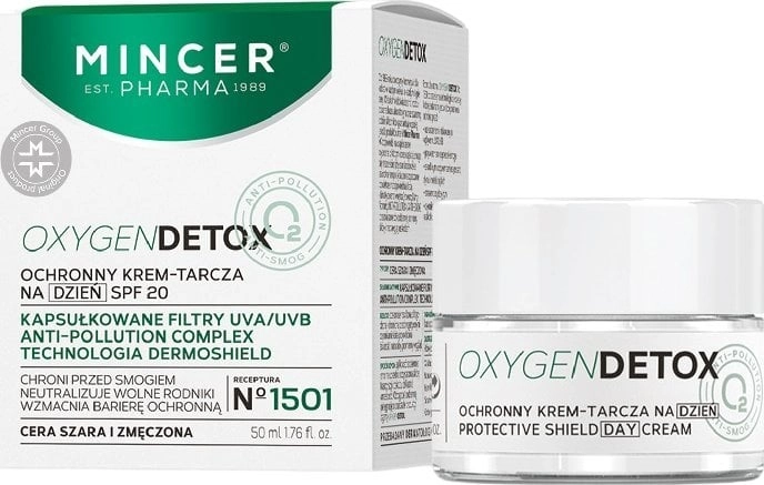 Mincer Pharma Oxygen Detox Ochronny krem-tarcza