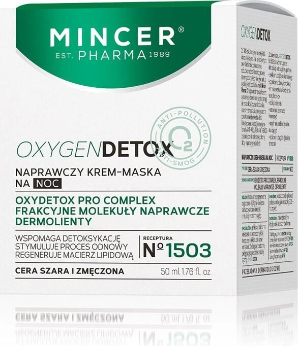MINCER Oxygen Detox 1503 naprawczy krem