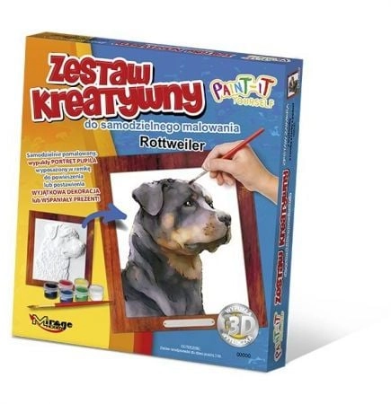 Mirage Rottweiler dog painting kit 61005