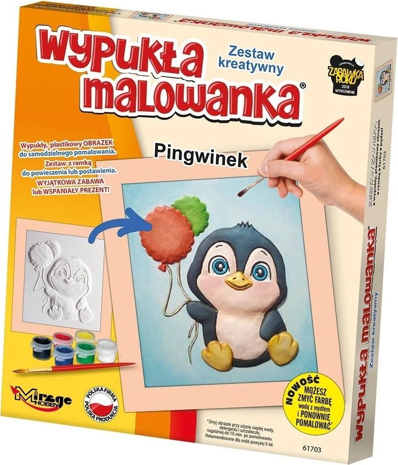 Mirage cute Penguin embossed coloring book