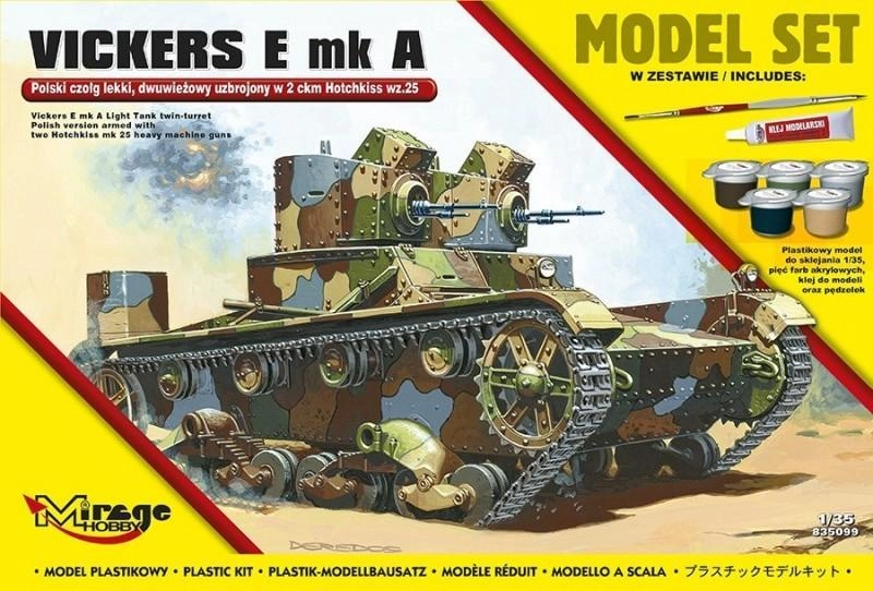 Mirage Plastic model of Polish Twin-turret