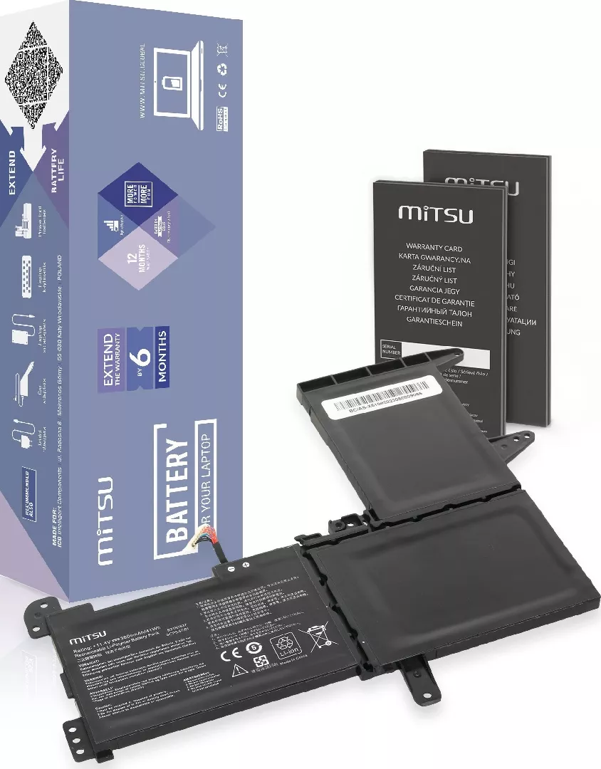 Zasilacz do laptopa Mitsu Bateria B31N1637
