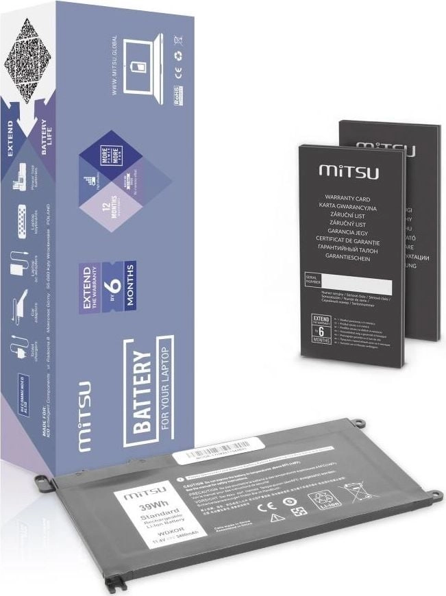 Bateria Mitsu Dell Vostro 14 Inspiron