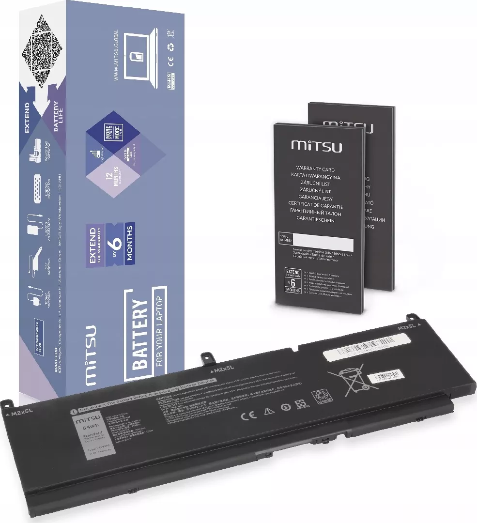 Bateria Mitsu Bateria PKWVM do Dell