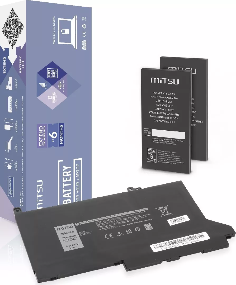 Mitsu Battery DJ1J0 C27RW do Dell