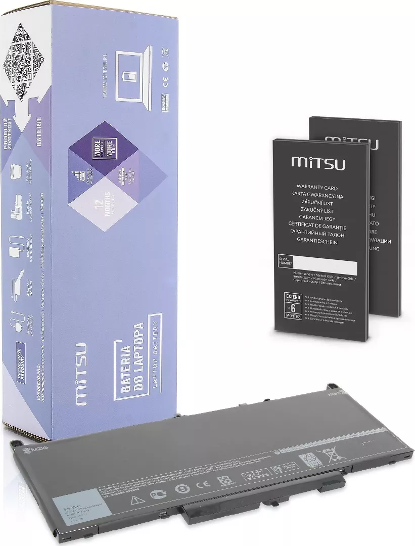 Bateria Mitsu Dell Latitude E7270 E7470
