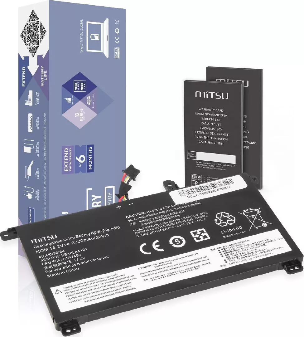 Bateria 01AV493 do Lenovo ThinkPad T570