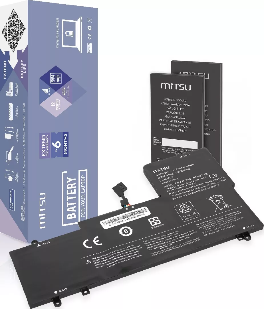 Bateria Mitsu do notebooka Lenovo Yoga