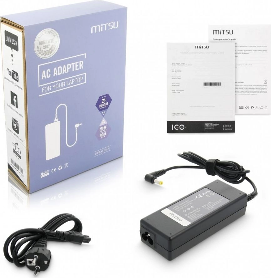 Notebook charger mitsu 19v 4.74a