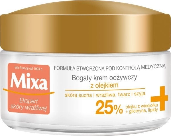 Mixa Krem odżywczy z olejkiem 25%