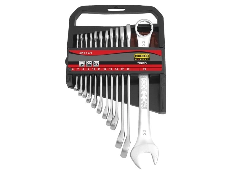 Modeco Set of wrenches 6-22mm 12piece
