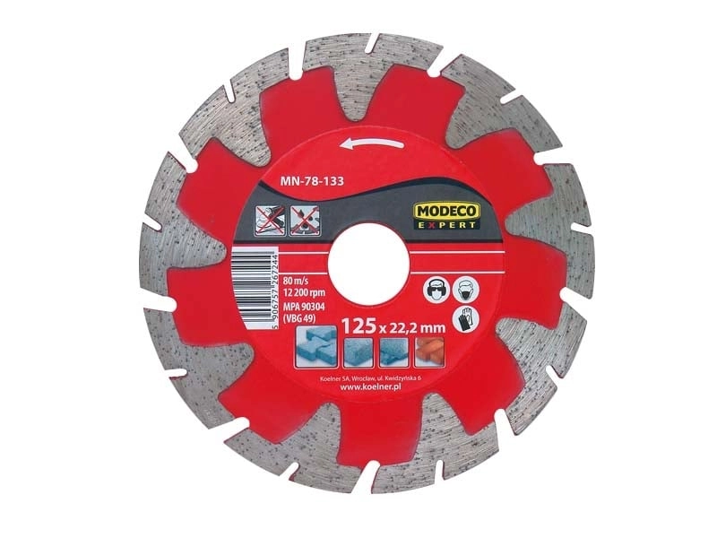 Modeco Ściernica diamentowa segmentowa EXPERT 230mm