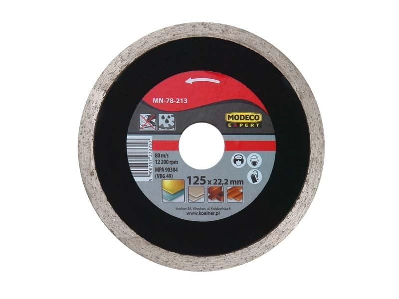 Modeco Ściernica diamentowa EXPERT pełna 230mm