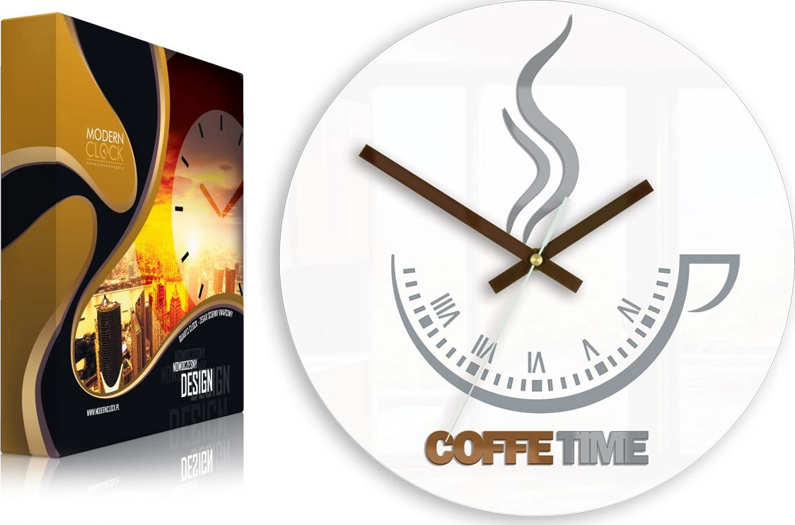 ModernClock Zegar ścienny Coffee Time ver