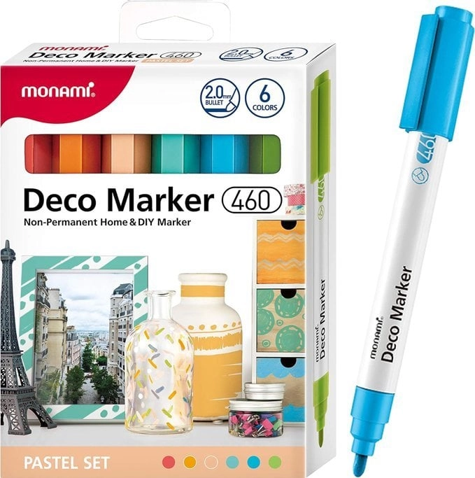 Acrylic markers Deco Marker 6col pastel