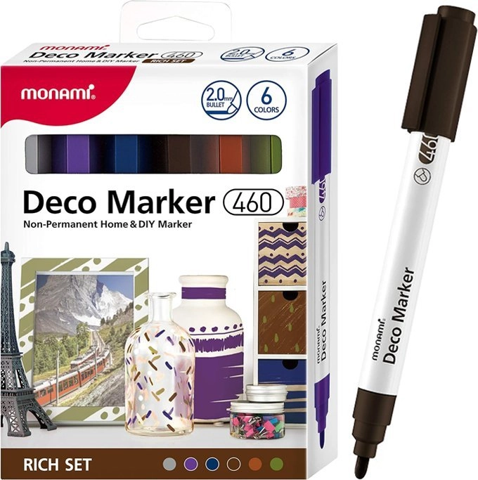 Acrylic markers Deco Marker 6col rich