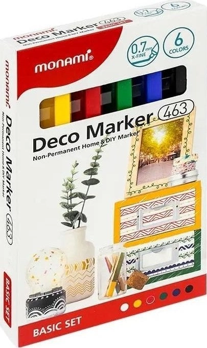 Acrylic marker Deco 463 XF 6col