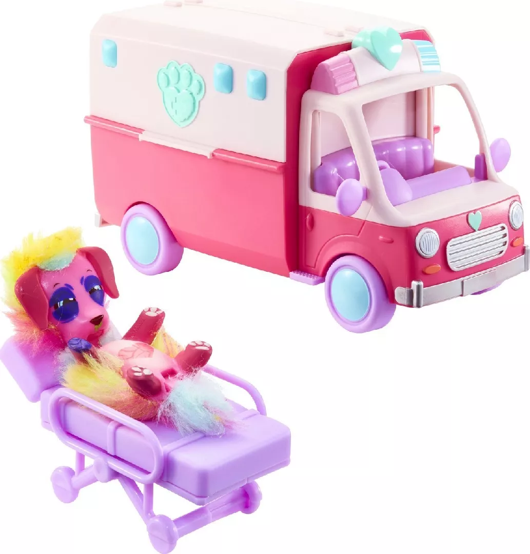 Moose Toys Little Rescue Scruff-a-luvs Ambulance