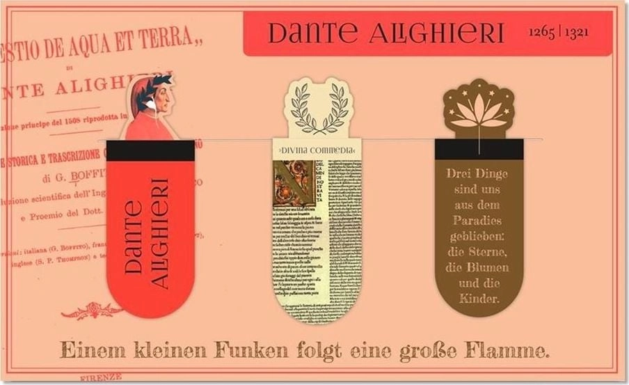 Magnetic bookmarks - Dante Alighieri 4033477833181