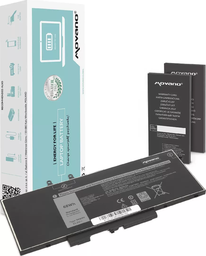 Bateria Movano Bateria 3HWPP do Dell