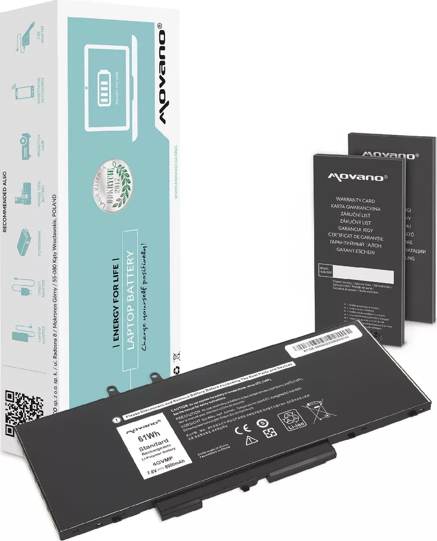 Bateria Movano Bateria 4GVMP do Dell