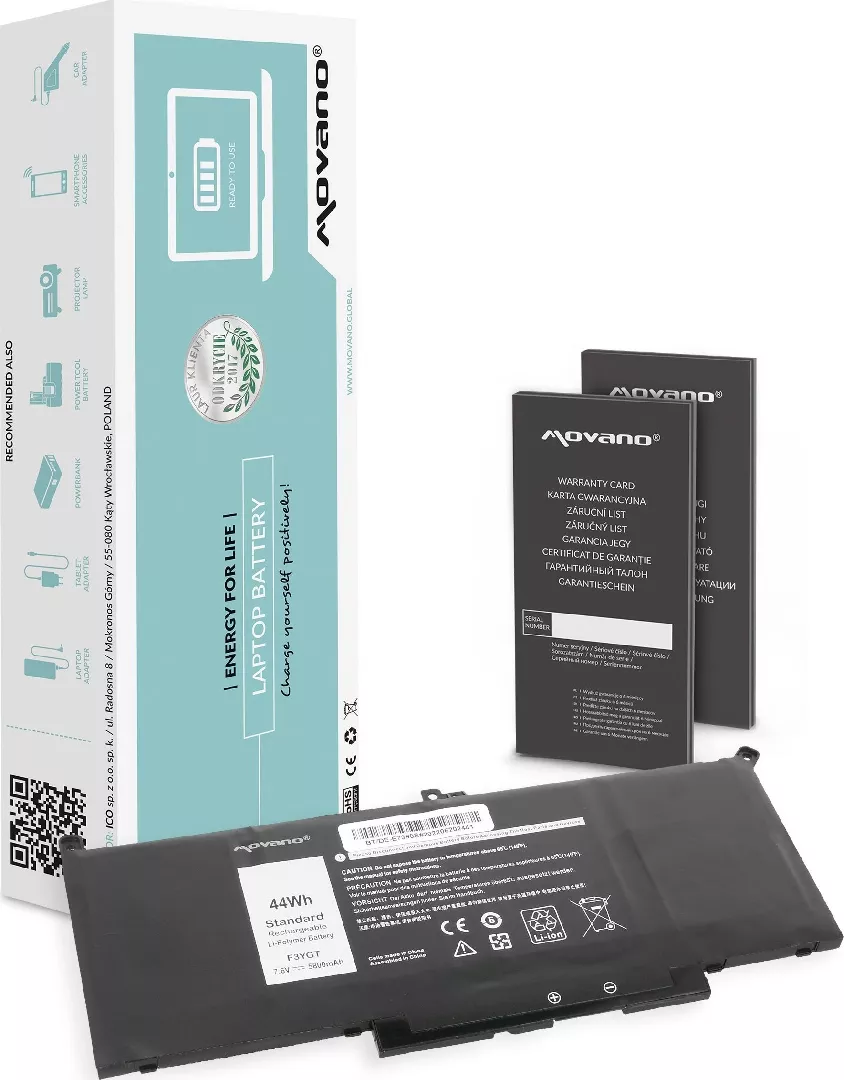 Bateria Movano Bateria MYJ96 do Dell