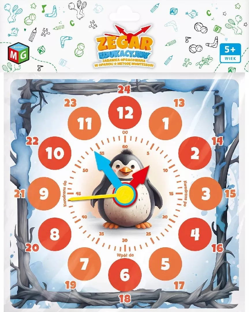 Multigame Educational clock Penguin 05181 13522419
