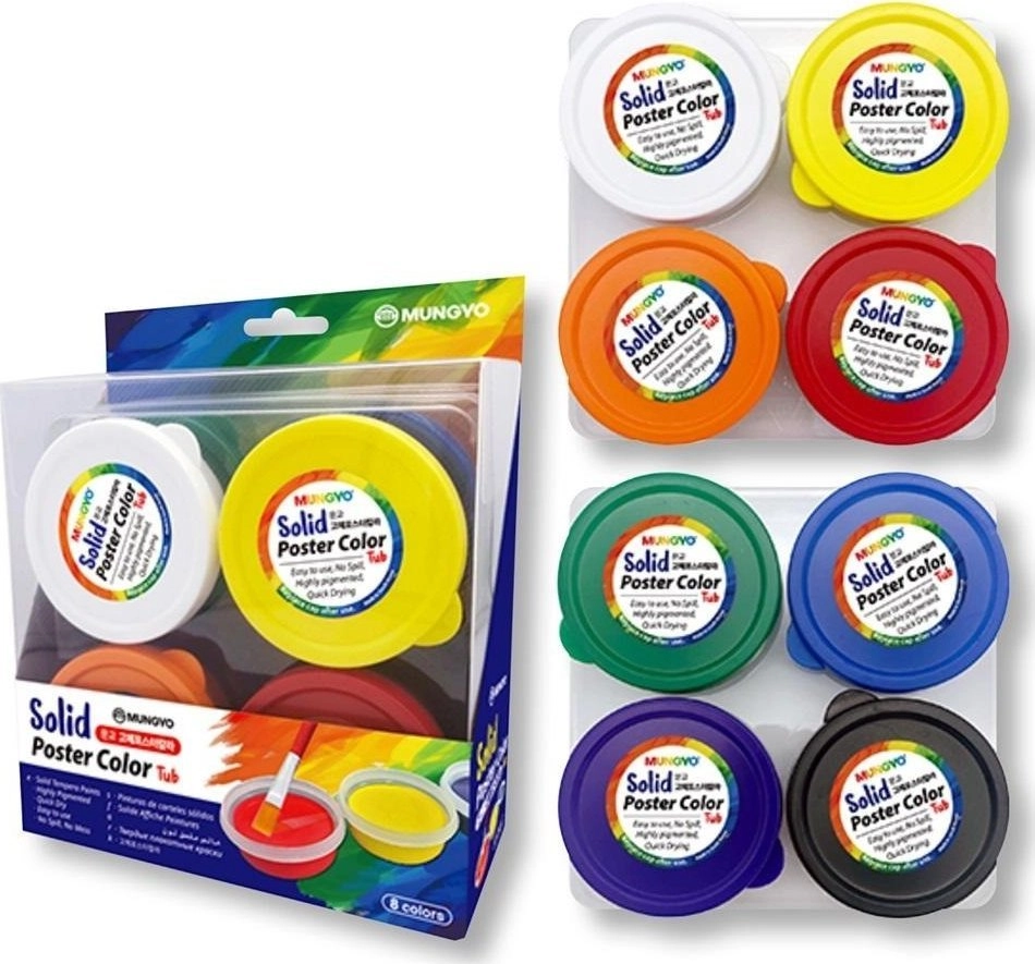 Poster paints 8 colors MUNGYO 8807093420010