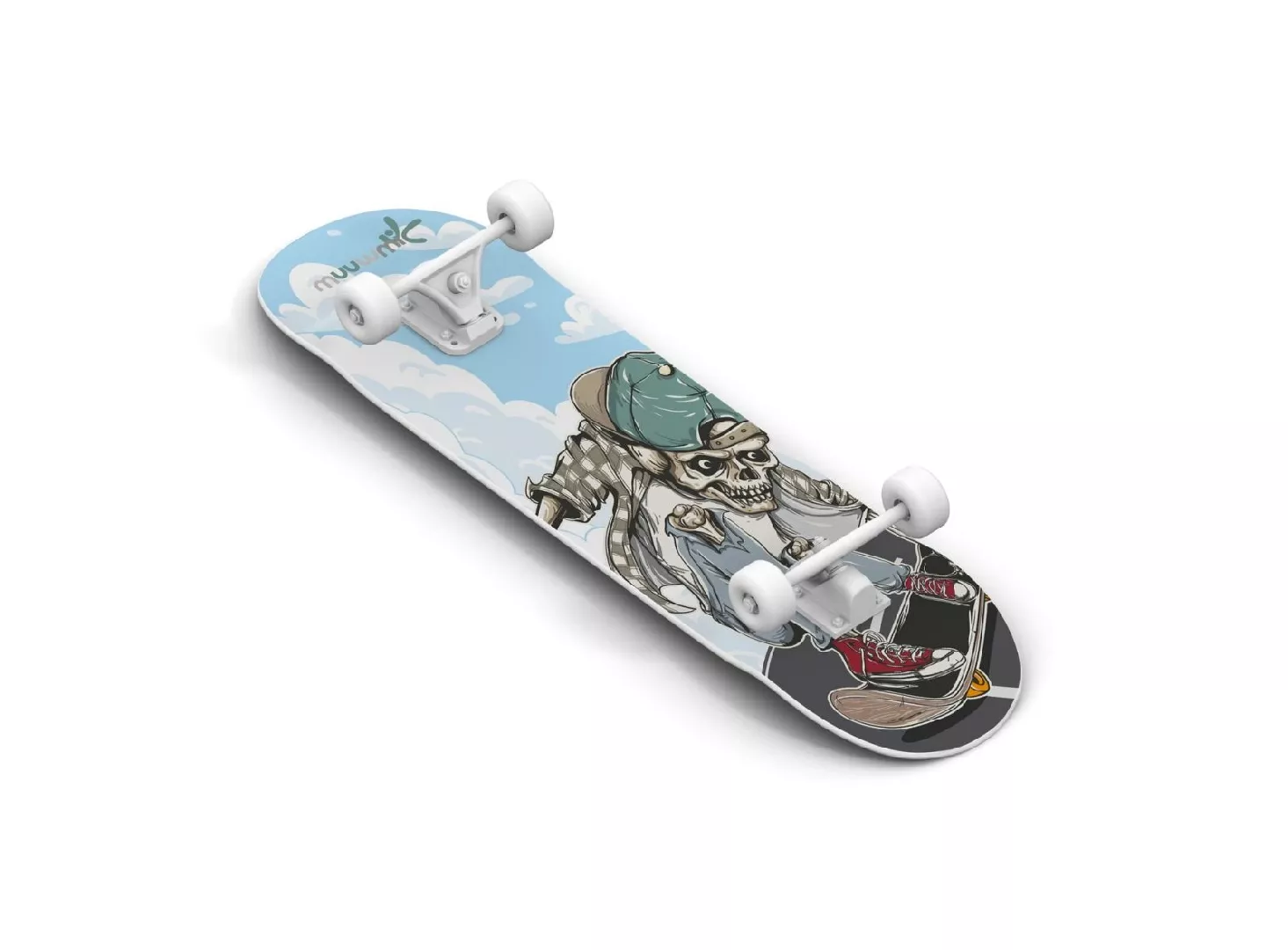 Muuwmi Skateboard skrituļdēlis ABEC 5 Skull