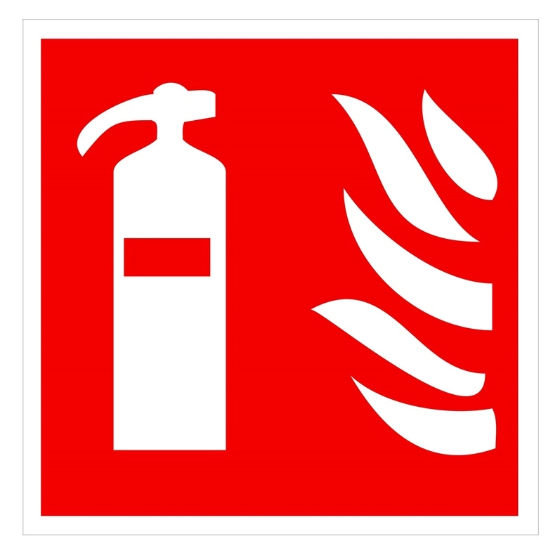 EXTINGUISHING STICKER 135X135MM Lip 028