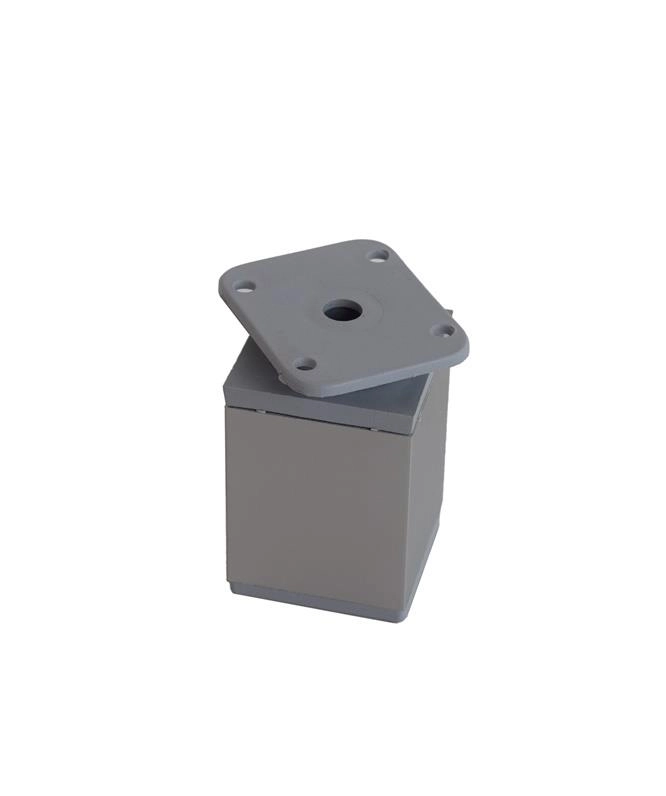 ADJUSTABLE LEG 40X40X100120 MM GREY 15350106