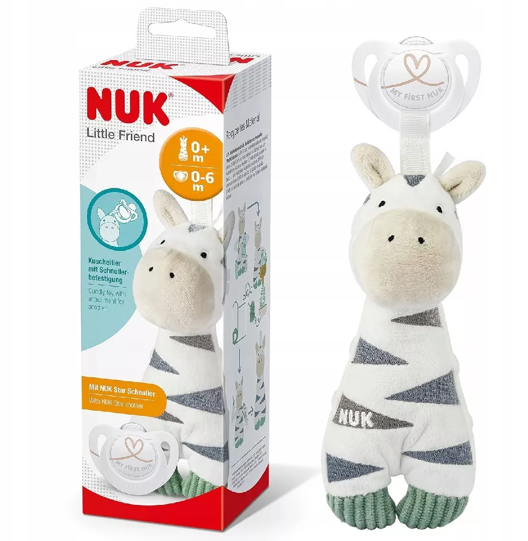 NUK pacifier Buddy Little Friend Zebra