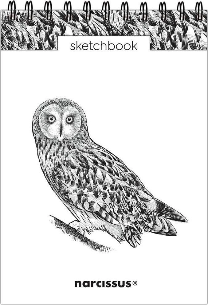 A5/60K spiral sketchbook - Owl 493271