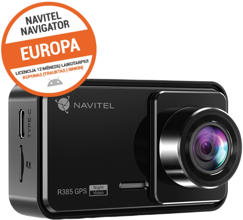 Vaizdo registratorius Navitel R385 GPS 8594181745406