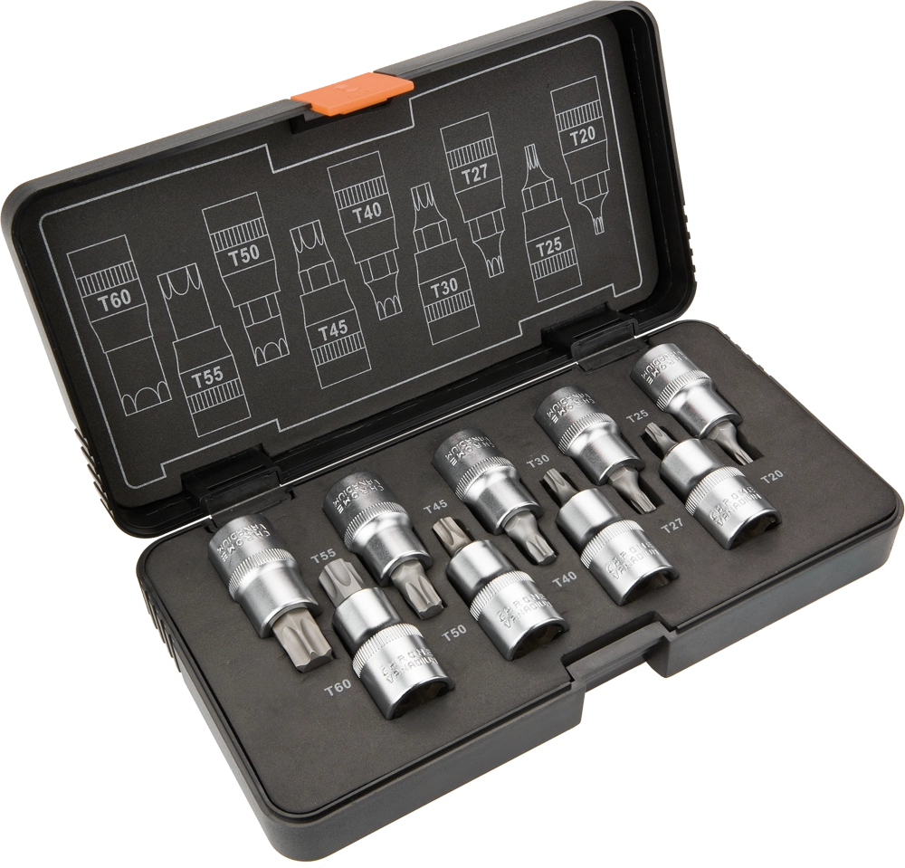 Neo Torx socket set 1/2`` T20-T60
