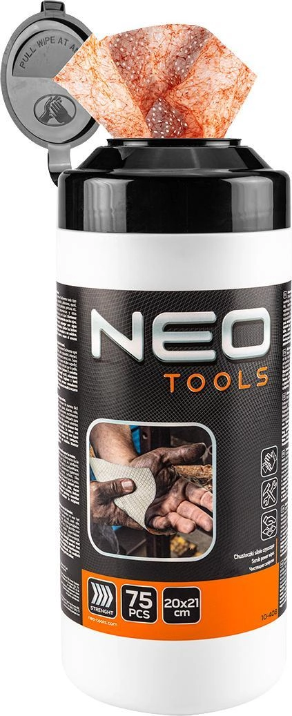 Abrasive wipes for washing hands and