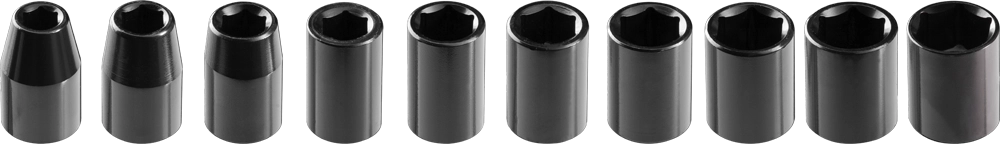 Neo Set of 6-point impact sockets