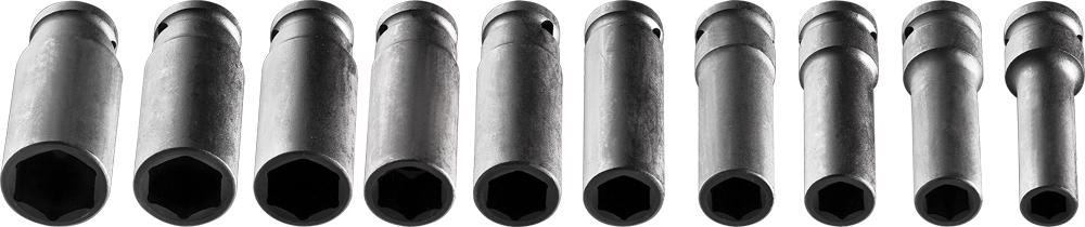 Neo Set of 6-point impact sockets