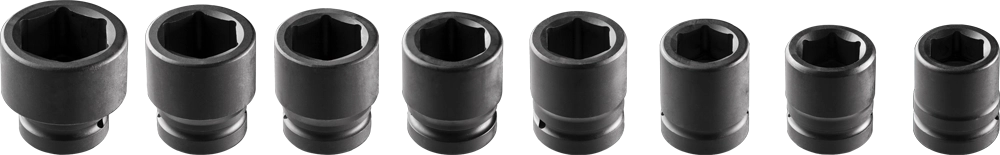 Neo Set of 6-point impact sockets