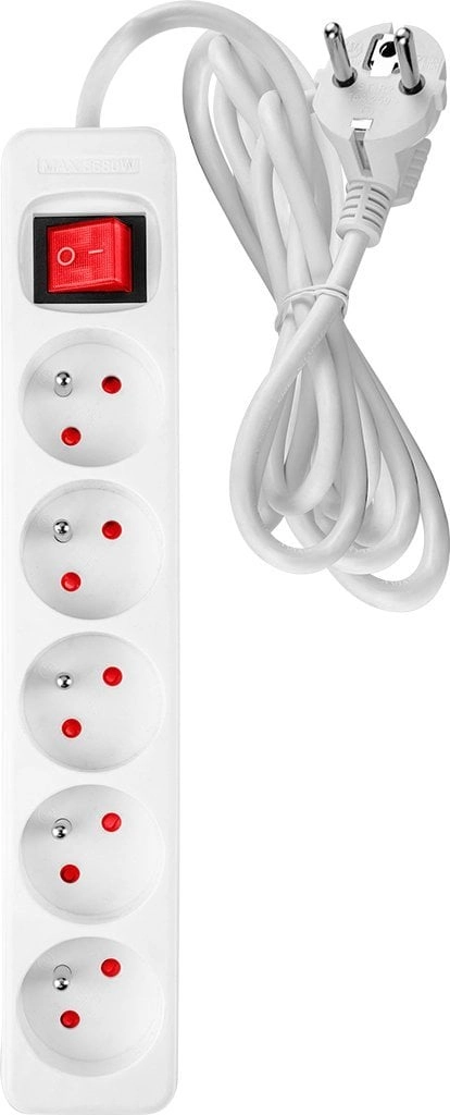 Neo Przedłużacz listwowy 5m  3x1.5mm2